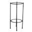 2-Tier Tempered Glass Top with Metal Black Frame Accent Table